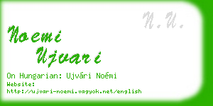 noemi ujvari business card